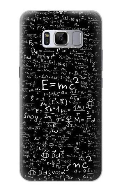 S2574 Mathematics Physics Blackboard Equation Funda Carcasa Case para Samsung Galaxy S8