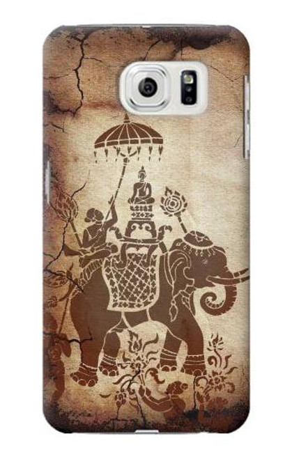 S2102 Thai Art Buddha on Elephant Funda Carcasa Case para Samsung Galaxy S7 Edge