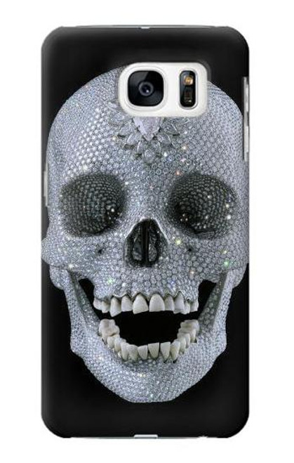 S1286 Diamond Skull Funda Carcasa Case para Samsung Galaxy S7