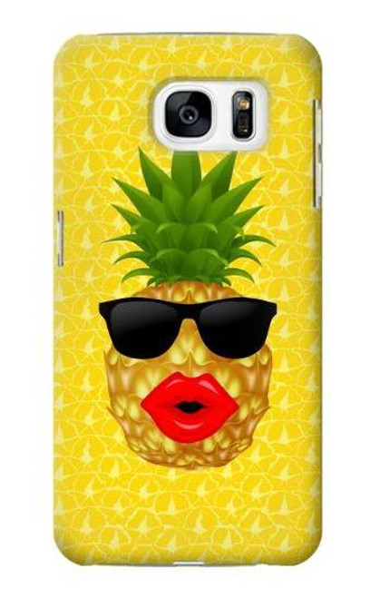 S2443 Funny Pineapple Sunglasses Kiss Funda Carcasa Case para Samsung Galaxy S7