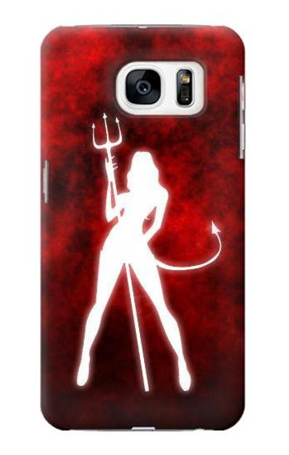 S2455 Sexy Devil Girl Funda Carcasa Case para Samsung Galaxy S7