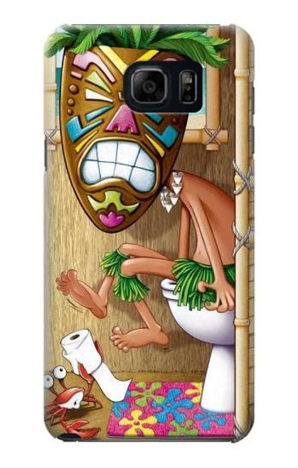 S1702 Tiki Man Toilet Funda Carcasa Case para Samsung Galaxy S6 Edge Plus