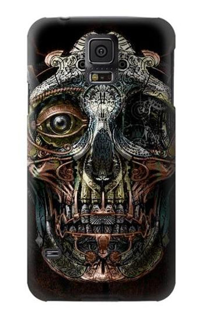 S1685 Steampunk Skull Head Funda Carcasa Case para Samsung Galaxy S5