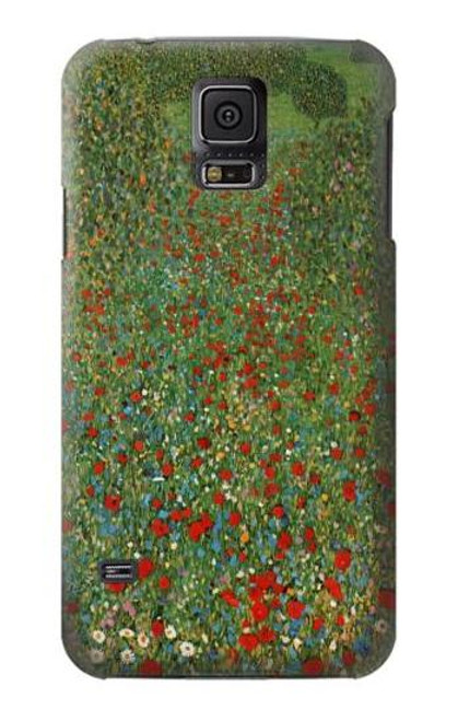 S2872 Gustav Klimt Poppy Field Funda Carcasa Case para Samsung Galaxy S5