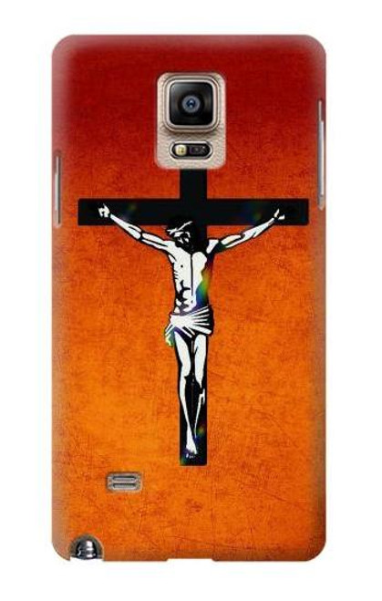 S2421 Jesus Christ On The Cross Funda Carcasa Case para Samsung Galaxy Note 4