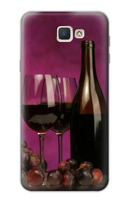 S0910 Red Wine Funda Carcasa Case para Samsung Galaxy J7 Prime (SM-G610F)