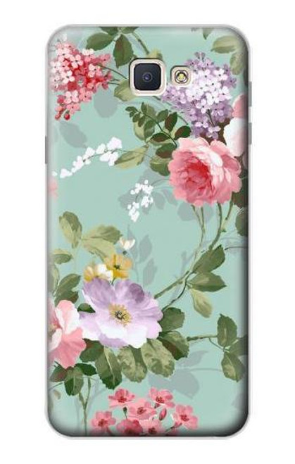 S2178 Flower Floral Art Painting Funda Carcasa Case para Samsung Galaxy J7 Prime (SM-G610F)