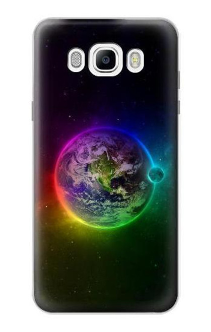 S2570 Colorful Planet Funda Carcasa Case para Samsung Galaxy J7 (2016)