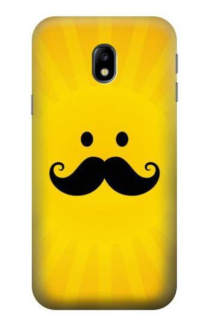 S1145 Yellow Mustache Sun Funda Carcasa Case para Samsung Galaxy J3 (2017) EU Version