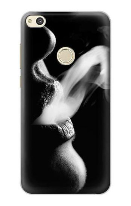 S0917 Sexy Lip Girl Smoking Funda Carcasa Case para Huawei P8 Lite (2017)