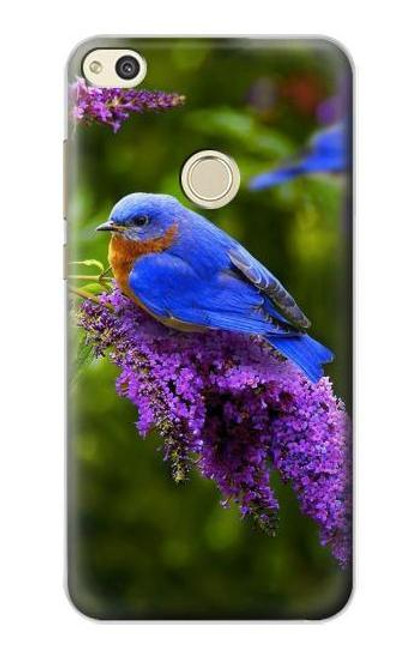 S1565 Bluebird of Happiness Blue Bird Funda Carcasa Case para Huawei P8 Lite (2017)