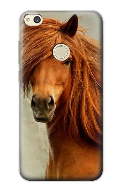 S1595 Beautiful Brown Horse Funda Carcasa Case para Huawei P8 Lite (2017)