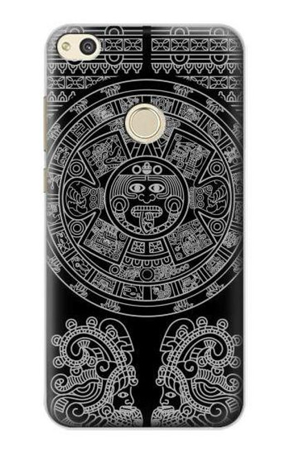 S1838 Mayan Pattern Funda Carcasa Case para Huawei P8 Lite (2017)