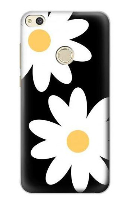 S2315 Daisy White Flowers Funda Carcasa Case para Huawei P8 Lite (2017)