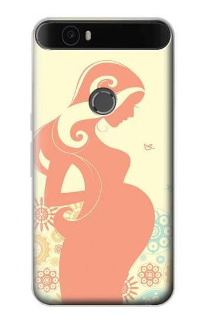 S0815 Pregnant Art Funda Carcasa Case para Huawei Nexus 6P