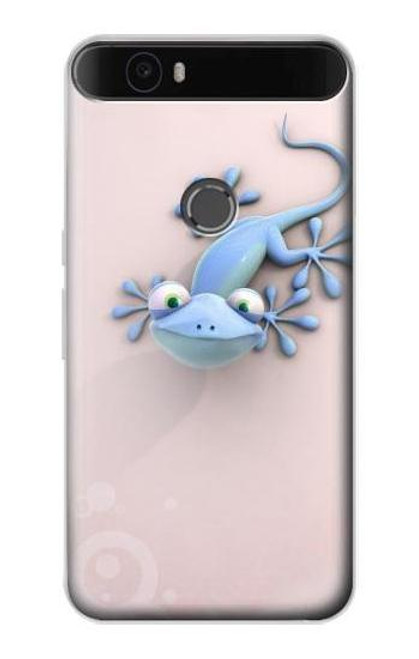 S1631 Funny Gecko Lizard Funda Carcasa Case para Huawei Nexus 6P