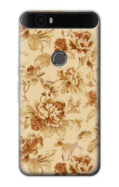 S2180 Flower Floral Vintage Pattern Funda Carcasa Case para Huawei Nexus 6P