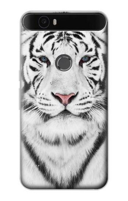 S2553 White Tiger Funda Carcasa Case para Huawei Nexus 6P