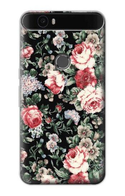 S2727 Vintage Rose Pattern Funda Carcasa Case para Huawei Nexus 6P