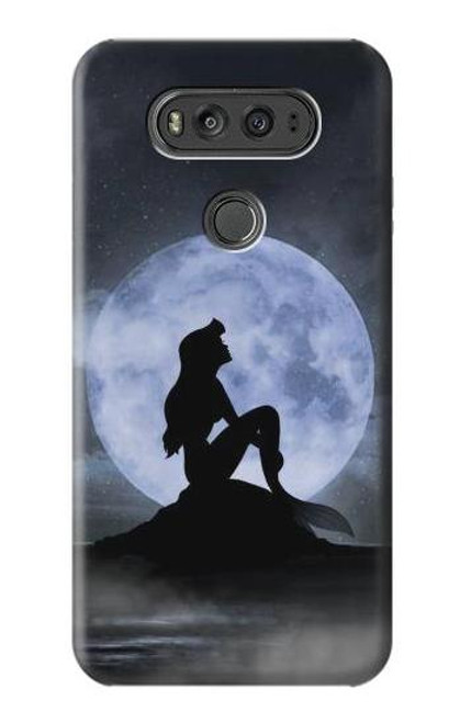 S2668 Mermaid Silhouette Moon Night Funda Carcasa Case para LG V20