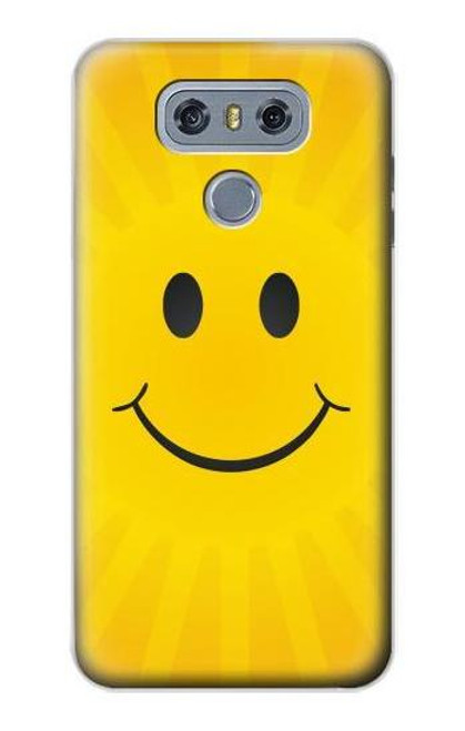 S1146 Yellow Sun Smile Funda Carcasa Case para LG G6