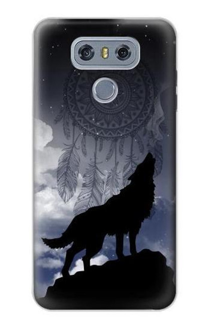 S3011 Dream Catcher Wolf Howling Funda Carcasa Case para LG G6