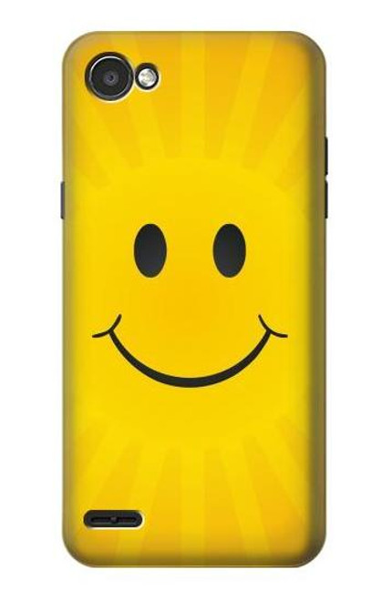 S1146 Yellow Sun Smile Funda Carcasa Case para LG Q6