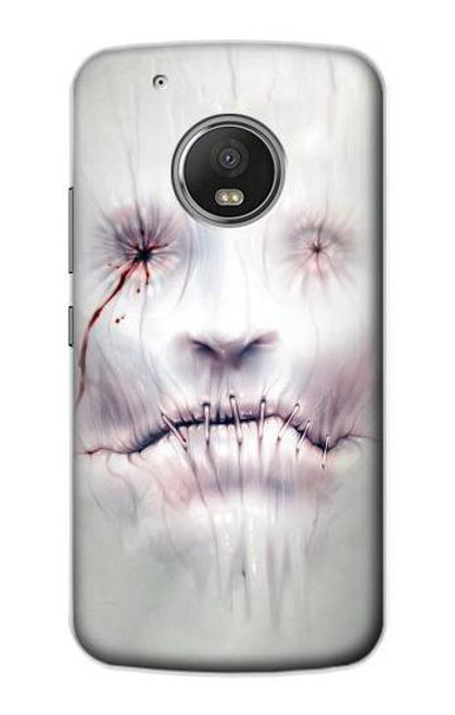 S0884 Horror Face Funda Carcasa Case para Motorola Moto G5 Plus