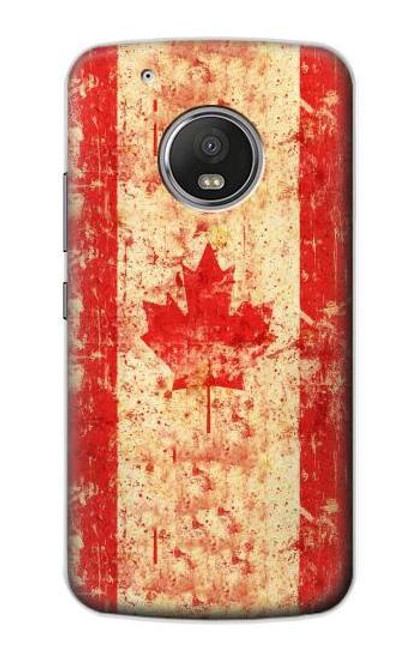S1603 Canada Flag Old Vintage Funda Carcasa Case para Motorola Moto G5 Plus