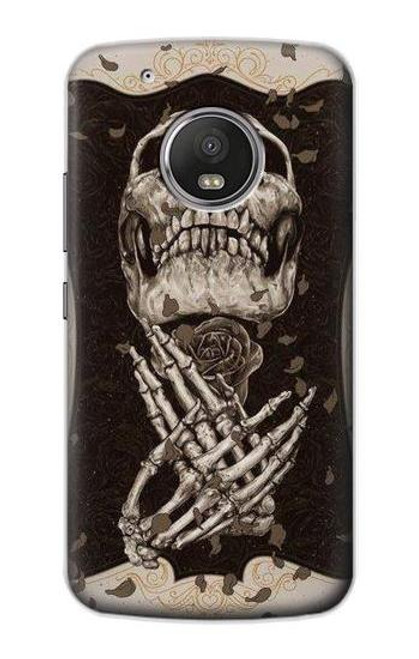 S1676 Skull Rose Funda Carcasa Case para Motorola Moto G5 Plus