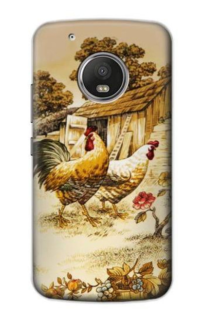 S2181 French Country Chicken Funda Carcasa Case para Motorola Moto G5 Plus