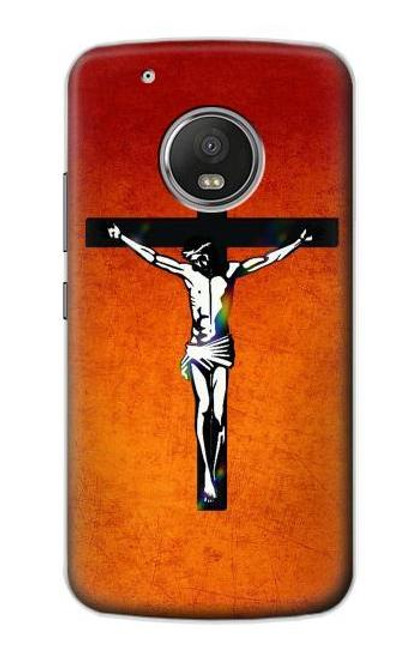 S2421 Jesus Christ On The Cross Funda Carcasa Case para Motorola Moto G5 Plus