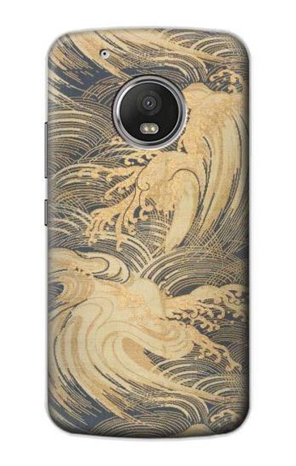 S2680 Japan Art Obi With Stylized Waves Funda Carcasa Case para Motorola Moto G5 Plus