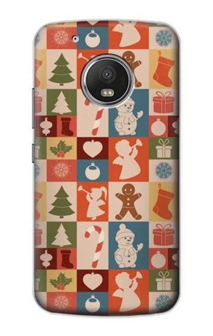 S2854 Cute Xmas Pattern Funda Carcasa Case para Motorola Moto G5 Plus