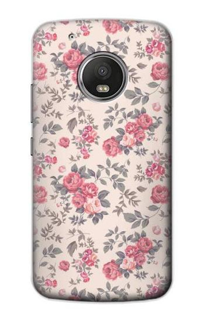 S3095 Vintage Rose Pattern Funda Carcasa Case para Motorola Moto G5 Plus