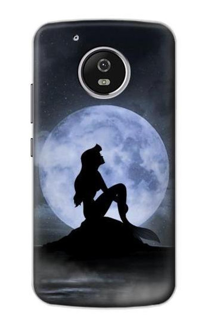S2668 Mermaid Silhouette Moon Night Funda Carcasa Case para Motorola Moto G5