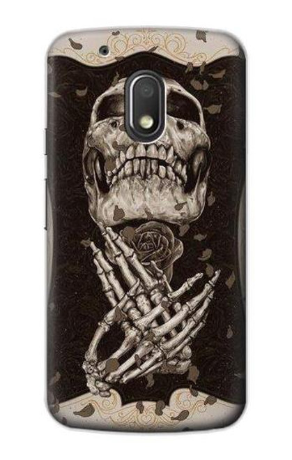 S1676 Skull Rose Funda Carcasa Case para Motorola Moto G4 Play