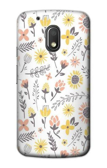 S2354 Pastel Flowers Pattern Funda Carcasa Case para Motorola Moto G4 Play