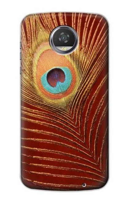 S0512 Peacock Funda Carcasa Case para Motorola Moto Z2 Play, Z2 Force