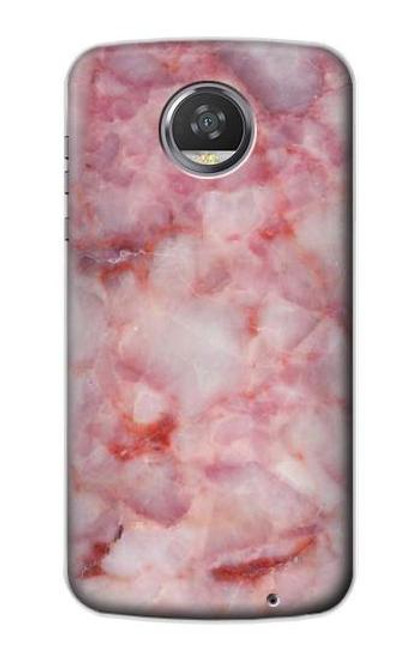 S2843 Pink Marble Texture Funda Carcasa Case para Motorola Moto Z2 Play, Z2 Force