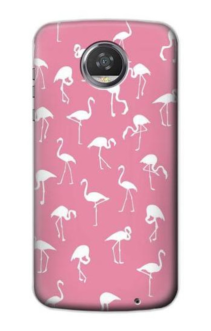 S2858 Pink Flamingo Pattern Funda Carcasa Case para Motorola Moto Z2 Play, Z2 Force