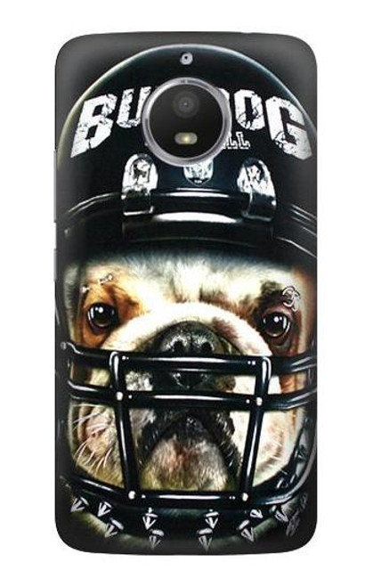 S0098 Bulldog American Football Funda Carcasa Case para Motorola Moto E4 Plus