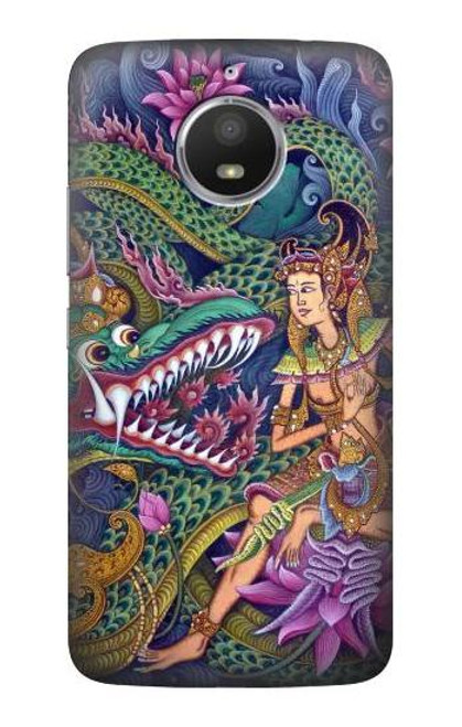 S1240 Bali Painting Funda Carcasa Case para Motorola Moto E4 Plus