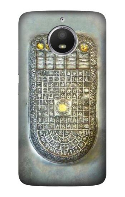 S1484 Buddha Footprint Funda Carcasa Case para Motorola Moto E4 Plus