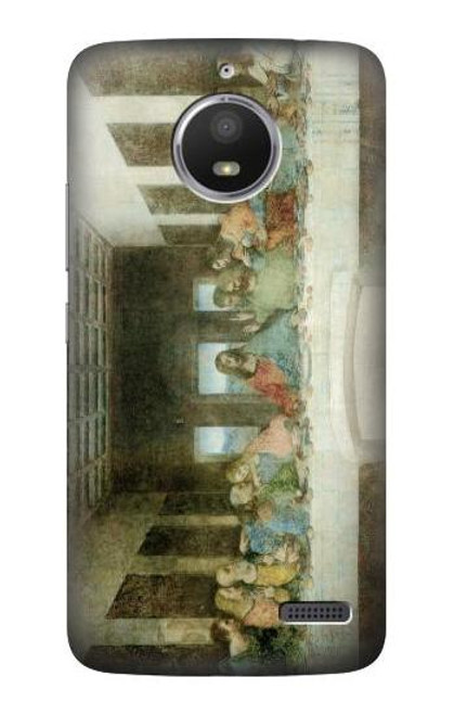 S0173 Leonardo DaVinci The Last Supper Funda Carcasa Case para Motorola Moto E4