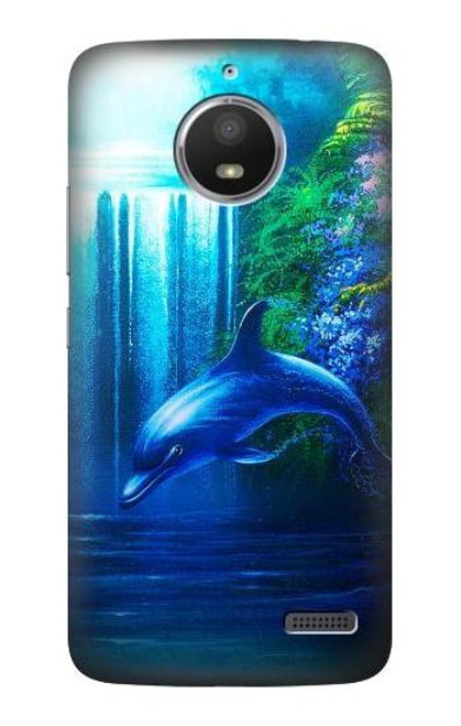 S0385 Dolphin Funda Carcasa Case para Motorola Moto E4