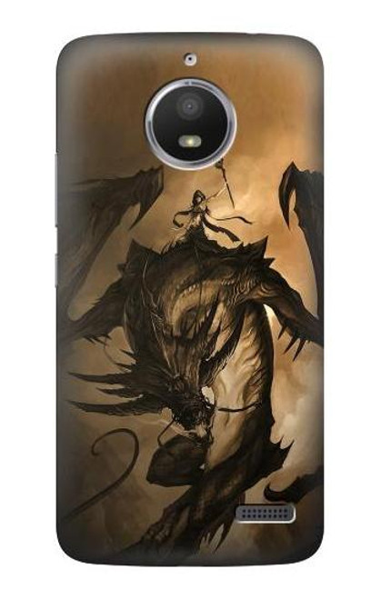 S0388 Dragon Rider Funda Carcasa Case para Motorola Moto E4