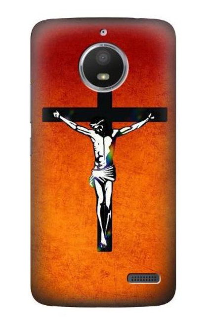 S2421 Jesus Christ On The Cross Funda Carcasa Case para Motorola Moto E4
