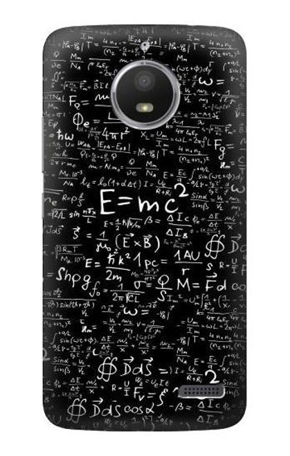 S2574 Mathematics Physics Blackboard Equation Funda Carcasa Case para Motorola Moto E4