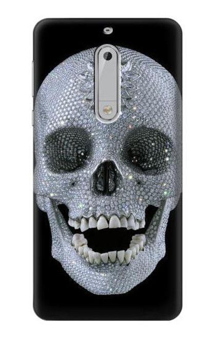 S1286 Diamond Skull Funda Carcasa Case para Nokia 5